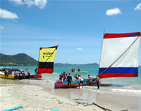 Visite de l'équipe de France de Laser