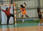Les contres de fin de match ont permis à Gabrit et aux Robertines de tromper la vigilance d'Annie-Laure Cyrille.